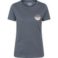 Bio-Baumwollshirt mit Berg-Grafik