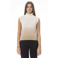 Strickweste mit Rollkragen und Farbverlauf