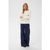 Lockeres Sweatshirt mit Herzmuster