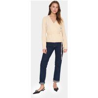 Weicher Wickel-Strickcardigan mit Gürtel