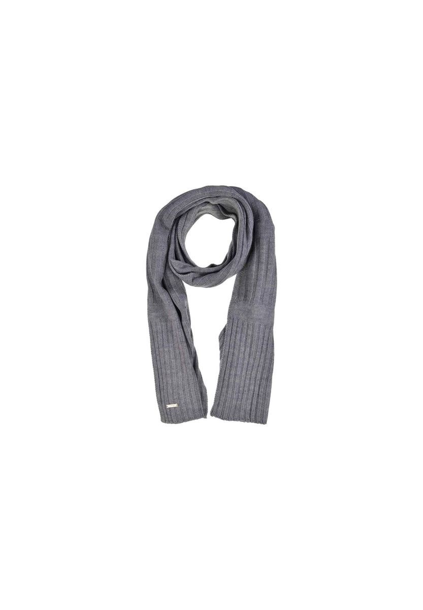 Strickschal mit Rippenmuster und Wollmischung