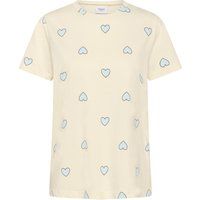 T-Shirt mit Herz-Muster