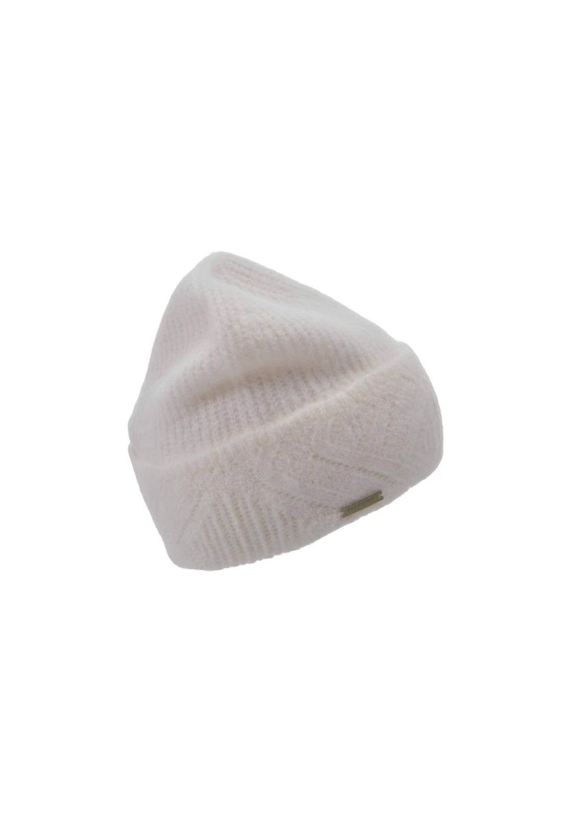 Zopfstrick-Beanie Mütze mit Umschlag