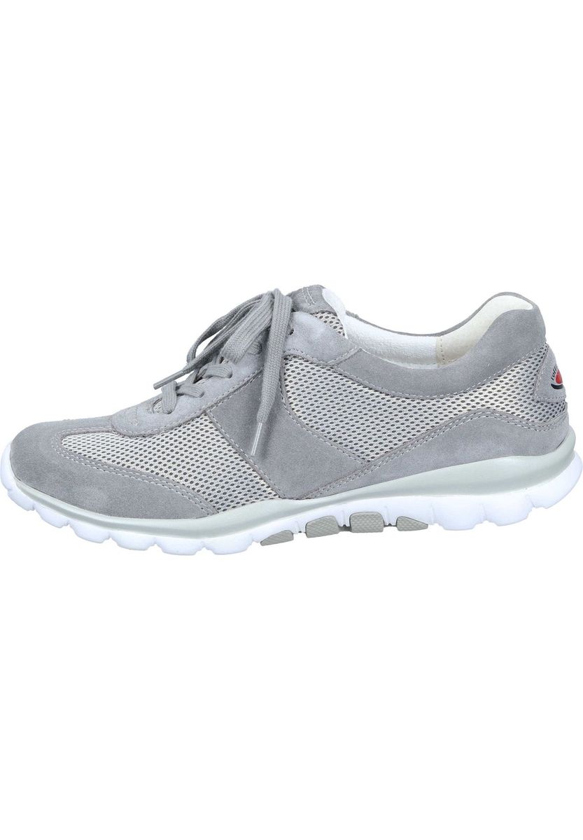 Lässiger grauer Wildleder-Walking-Sneaker