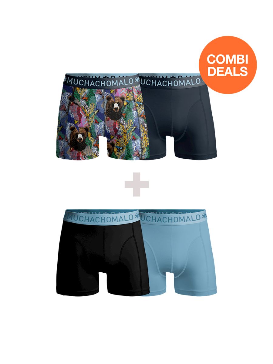 Baumwoll-Boxershorts im Multipack
