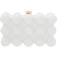 Skulpturale Box-Clutch mit Noppen