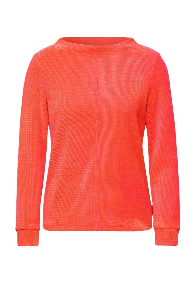 Langärmliges Strickoberteil mit Struktur