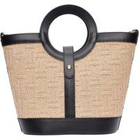 Stroh-Shopper mit runden Henkeln