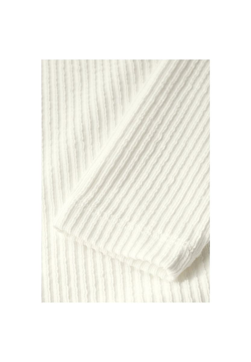 Langärmeliges Strickoberteil mit Rippstruktur