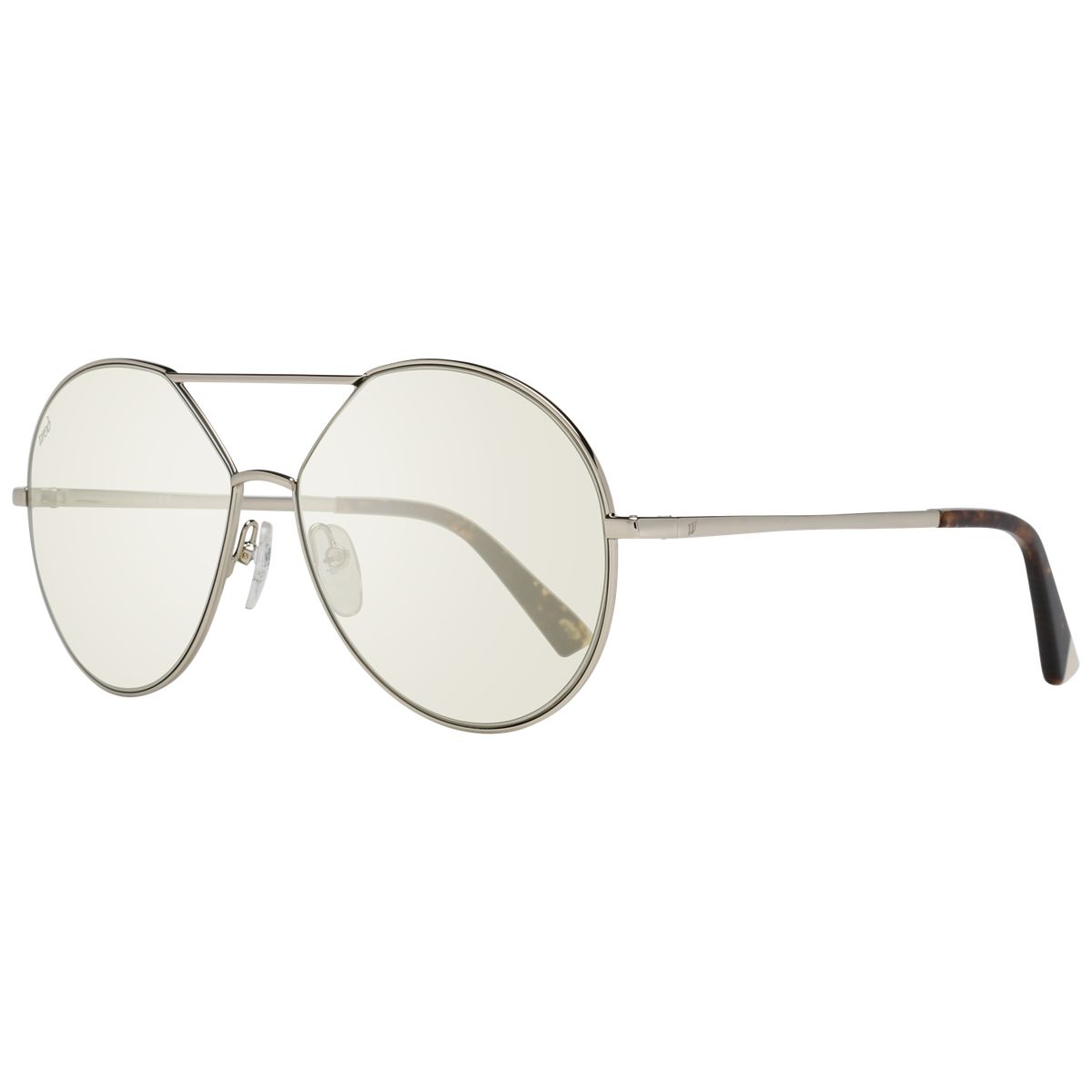 Geometrische Rundbrille mit Doppelsteg