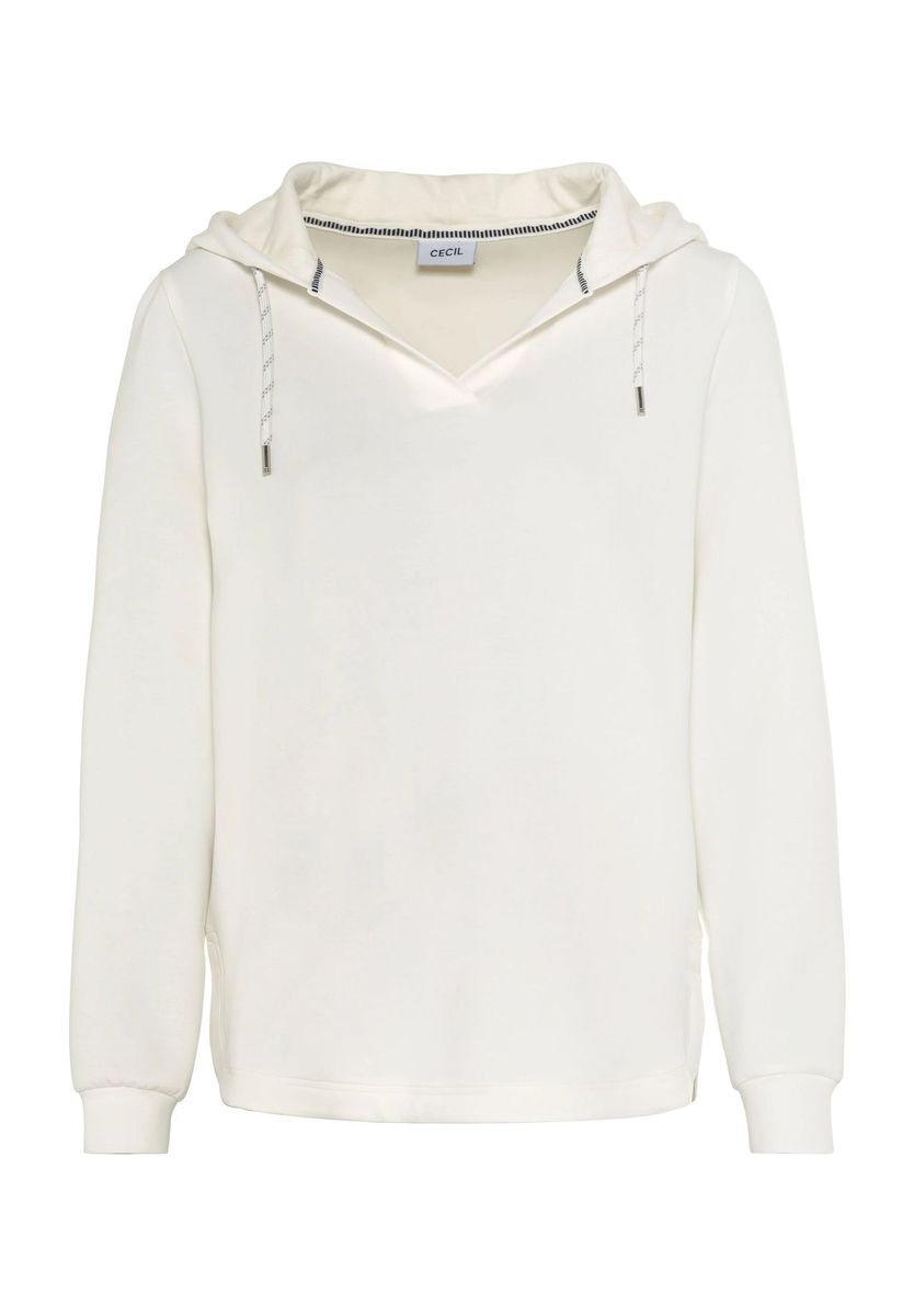 Lässiger V-Ausschnitt Kapuzenpullover