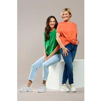 Baumwoll-T-Shirt mit asymmetrischem Wickeldetail