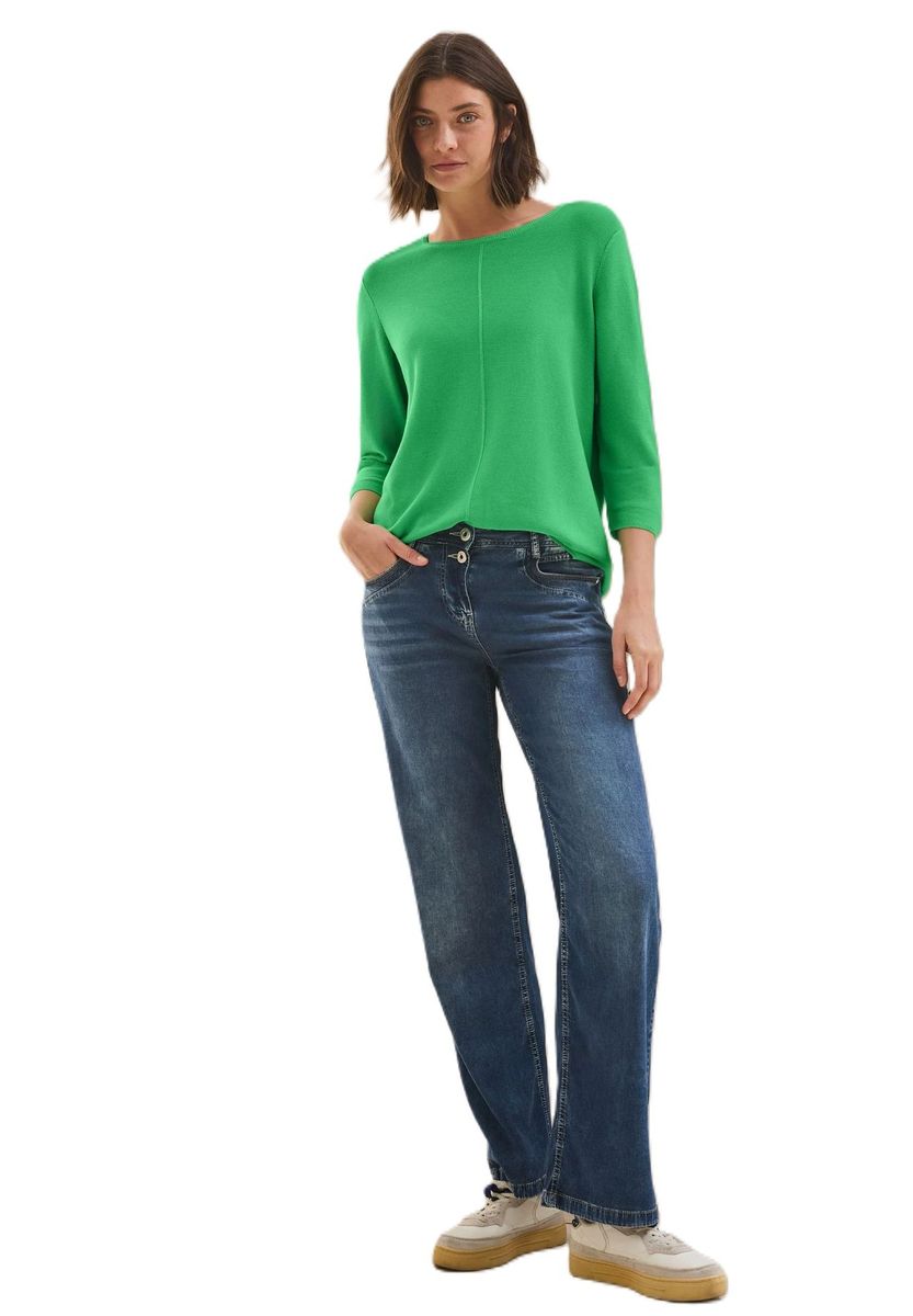 Klassisches Stricktop mit 3/4-Ärmeln