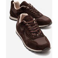 Hochwertiger Veloursleder Low-Top Sneaker