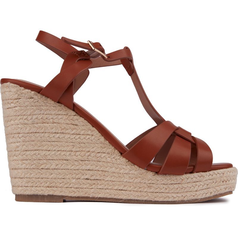 T-Steg Espadrille Keilsandaletten