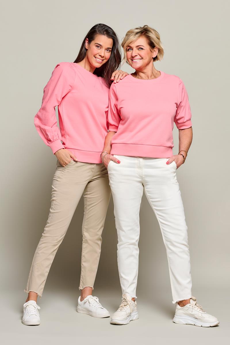 Hybrid-Sweatshirt mit Blousonärmeln