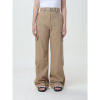 Weite Leinen-Cargo-Hose