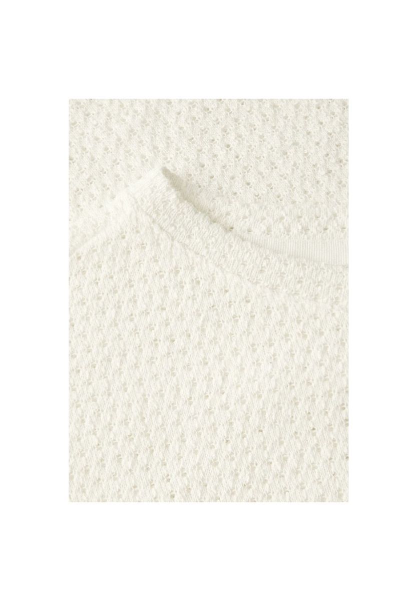 Struktur Strick Rundhals T-Shirt