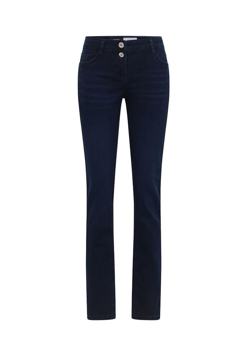 Jeans mit lässiger Passform und dunkler Waschung