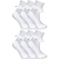 Rüschensocken mit Spitzenbesatz