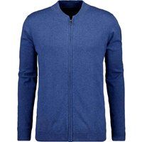 Klassische Feinstrickjacke mit Reißverschluss