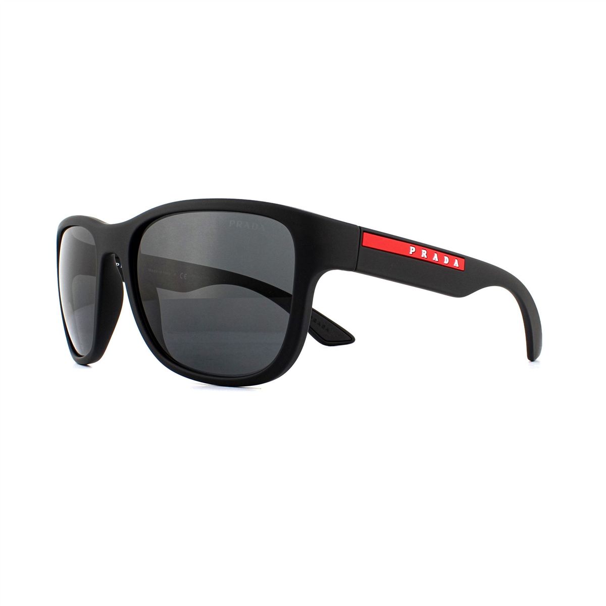 Sportliche rechteckige Sonnenbrille mit Gummierung