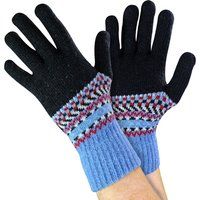 Fair-Isle-Wollmischung Winterhandschuhe