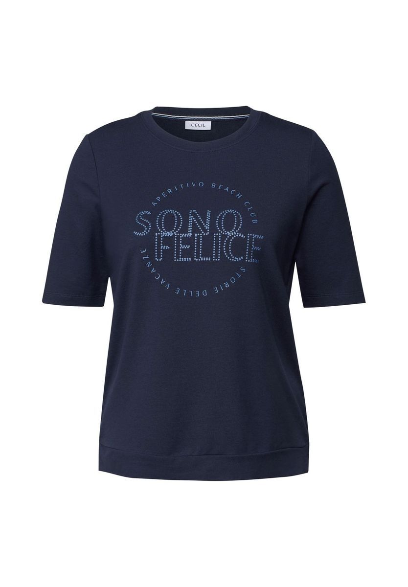 Damen T-Shirt mit Grafikdruck, lockere Passform