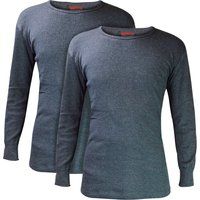 Langärmliges Thermo-Oberteil mit Rippstruktur