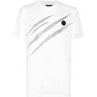 Baumwoll-T-Shirt mit Scratch-Print