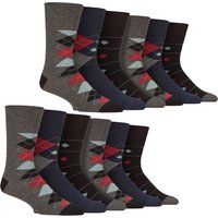 Klassische Baumwollsocken mit Argyle-Muster