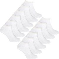 Gerippte Baumwoll-Sneakersocken im Multipack