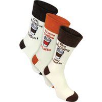 Kaffee-Slogan Novelty Crew Socken