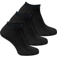 Gerippte Baumwoll-Sneaker-Socken