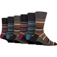 Gestreifte Baumwollsocken mit Komfortbund