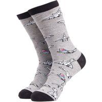 Motivsocken mit Luftfahrt-Print