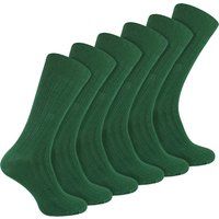 Baumwollreiche gerippte Crew-Socken