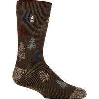 Jacquard Thermosocken mit Baummotiv