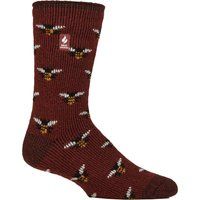Thermosocken mit Bienen-Jacquardmuster