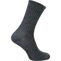 Gerippte Socken aus Alpaka-Merinowolle