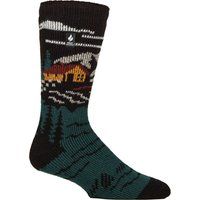 Thermosocken mit Berghütten-Strickmuster
