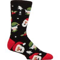 Festliche Thermosocken mit Weihnachtsmann-Motiv