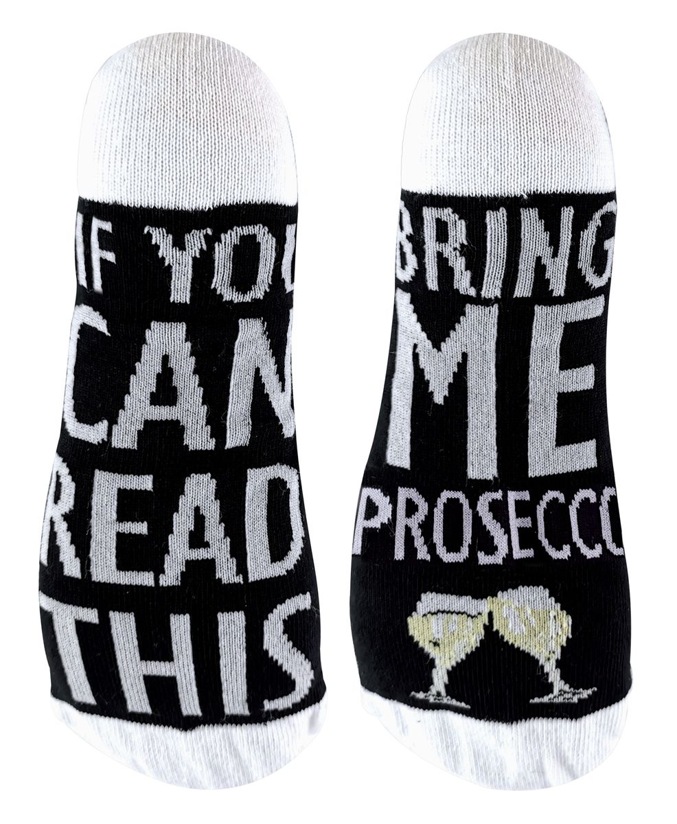 Witzige Prosecco-Spruch-Socken
