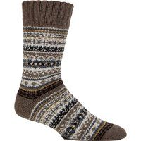 Wandersocken aus Fair-Isle Merinomischung