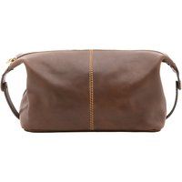 Handgefertigte Leder-Kulturbeutel-Clutch