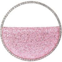 Glitzernde Strass-Halbmond-Clutch