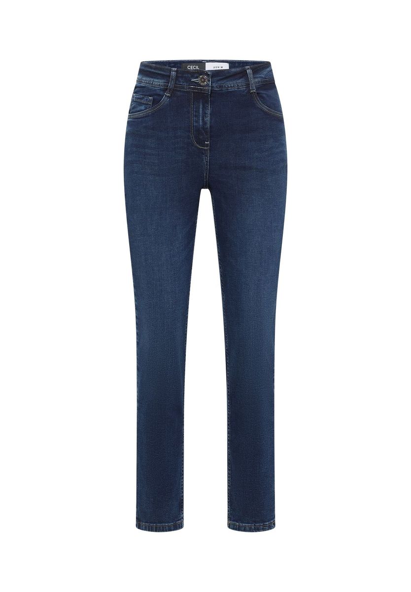 High-Waist Jeans mit geradem Bein