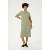 Minimalistisches Baumwoll-Midikleid in A-Linie