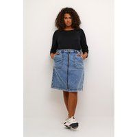 Fließendes Jersey-Minikleid in A-Linie