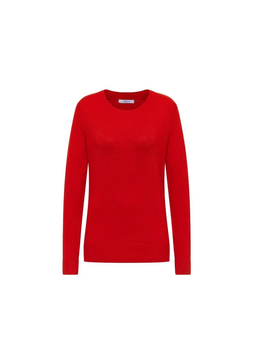 Klassischer Langarm Strickpullover